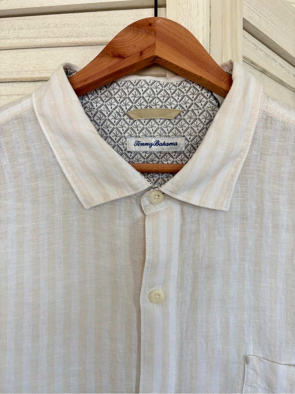 Tommy Bahama Linen Blend Button Down Shirt XXL NWT Coastal Beach Lightweight